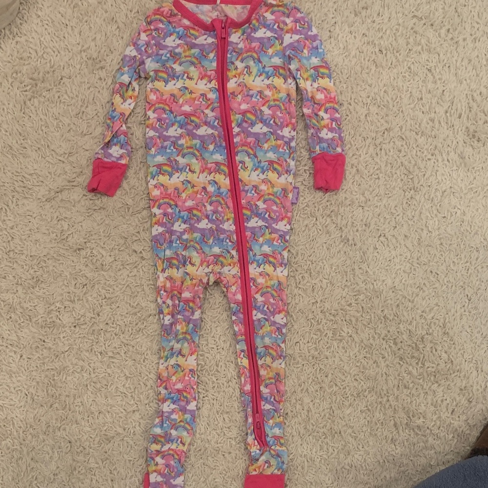 Posh peanut Lisa Frank zippered onesie